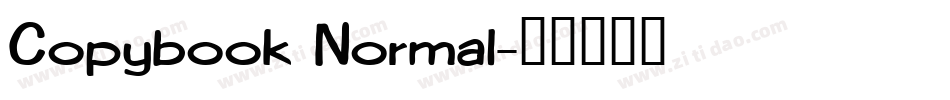 Copybook Normal字体转换